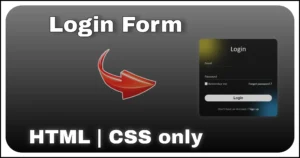 Glassmorphism login form with floating animated blobs and blurred background using pure CSS