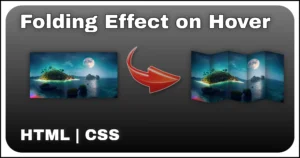 Image Folding effect on hover using CSS transform and background