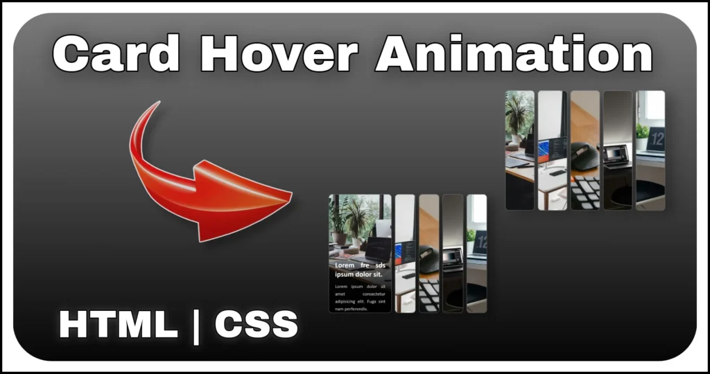 Expandable Hover card gallery animation using css