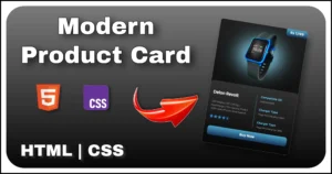 Responsive Product Card UI using HTML and CSS